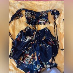 2 piece floral set